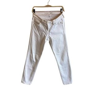 Kate Spade Play Hooky White Cotton Straight Leg Jeans - Size 27